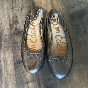 Sam Edelman pewter flats